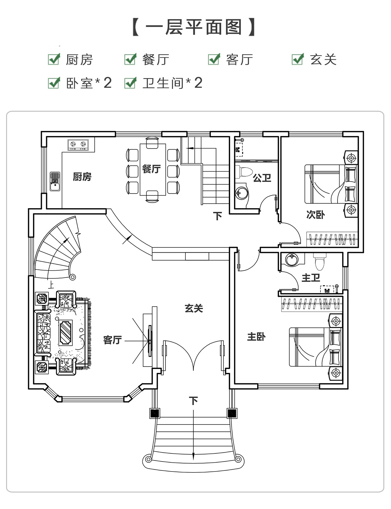 農(nóng)村小別墅圖紙