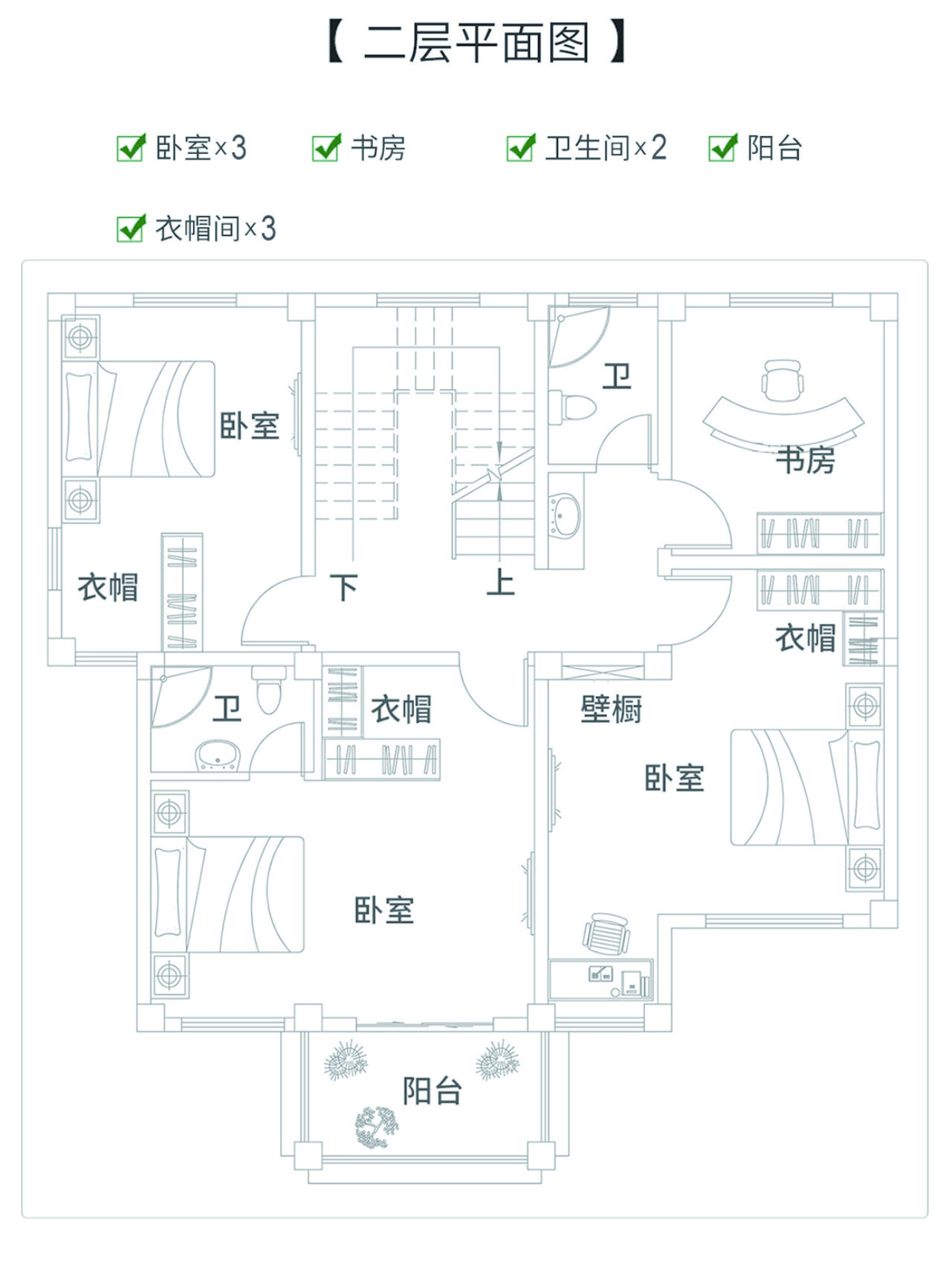 農(nóng)村簡(jiǎn)單大氣三層樓房