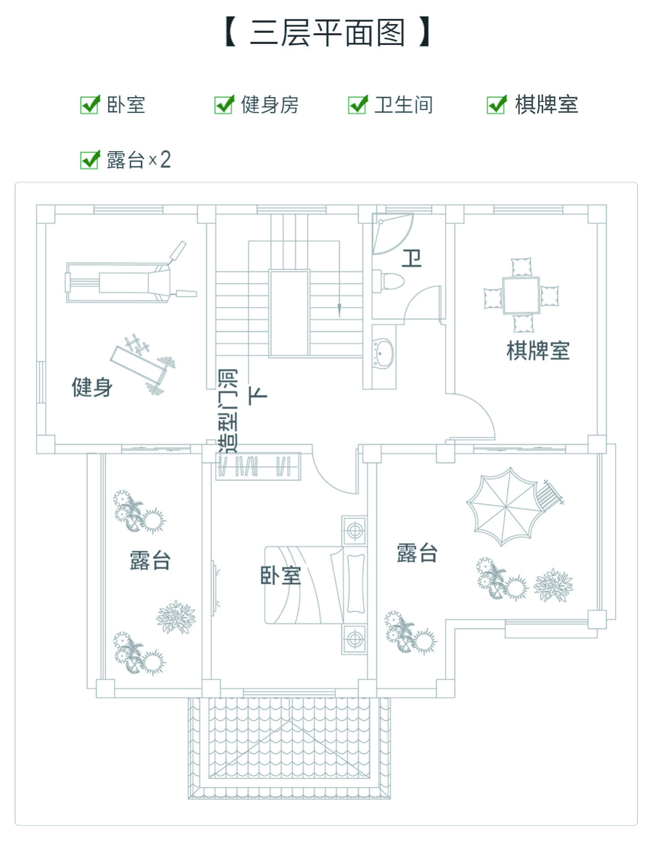 農(nóng)村自建三層簡(jiǎn)單平房設(shè)計(jì)圖