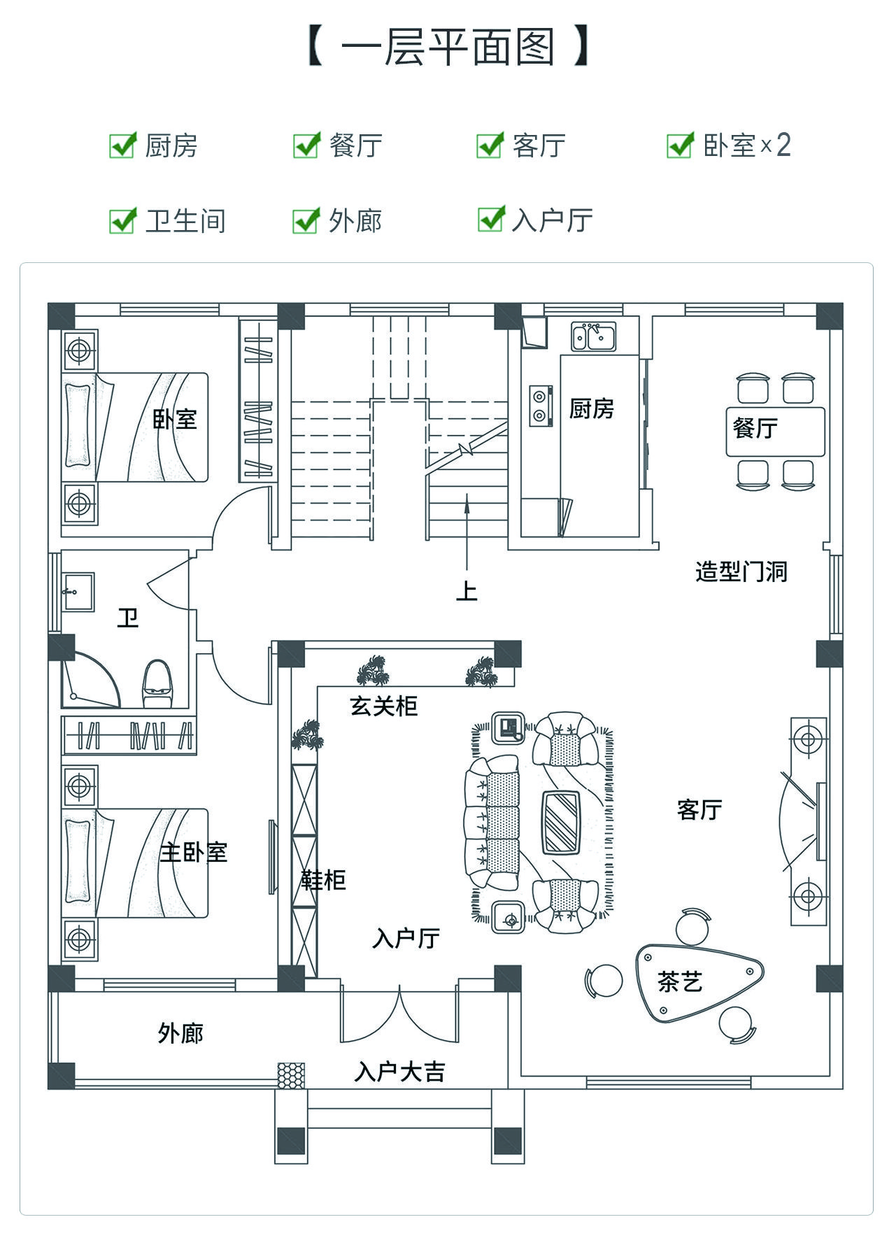 農(nóng)村二層簡(jiǎn)單別墅圖片