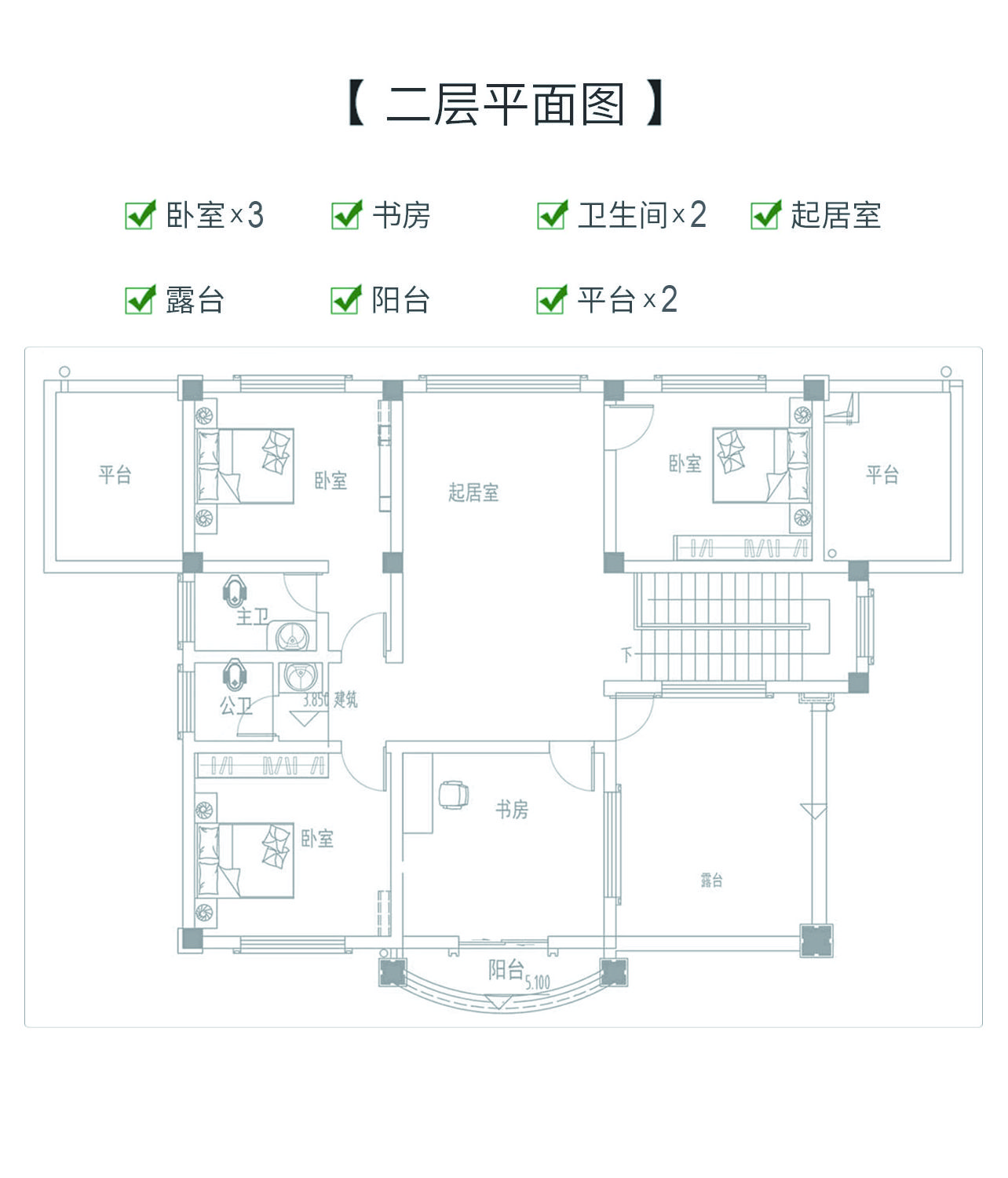 農(nóng)村二層小別墅設計圖