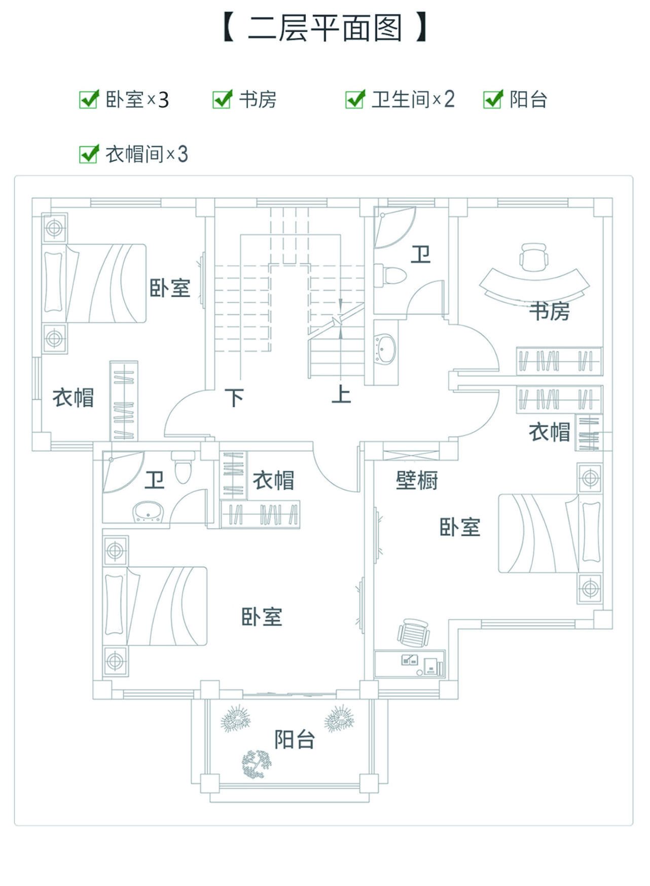 農(nóng)村30萬別墅款式三層